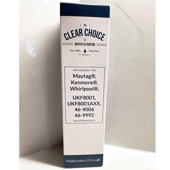 NEW Set Of 2 Clear Choice CLCH101 Taste Refrigerator Replacement Water Filter - Picture 2 of 6